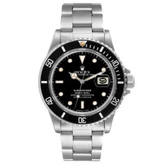 Rolex Submariner Date Steel Mens Vintage Watch 16800