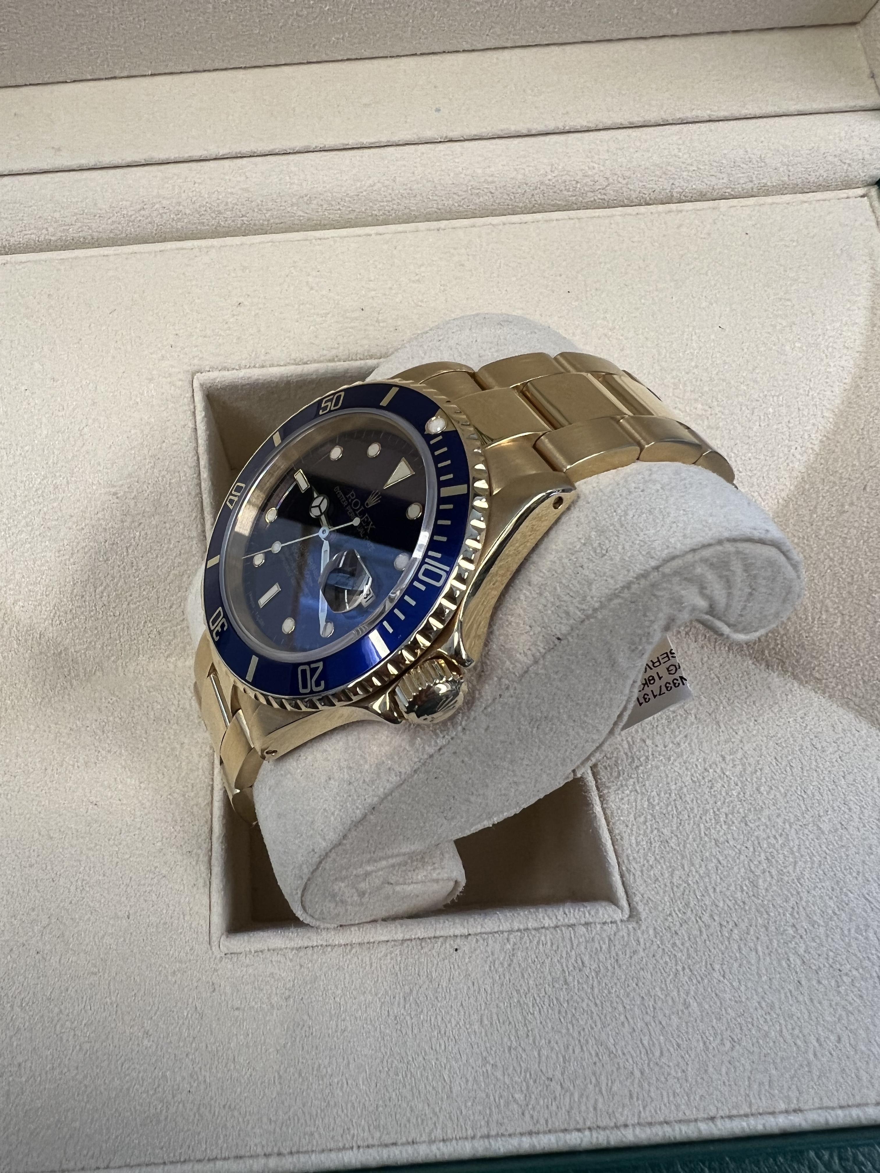 Contemporaneo Rolex Submariner Date Violet/Dal quadrante tropicale Documenti di servizio in vendita