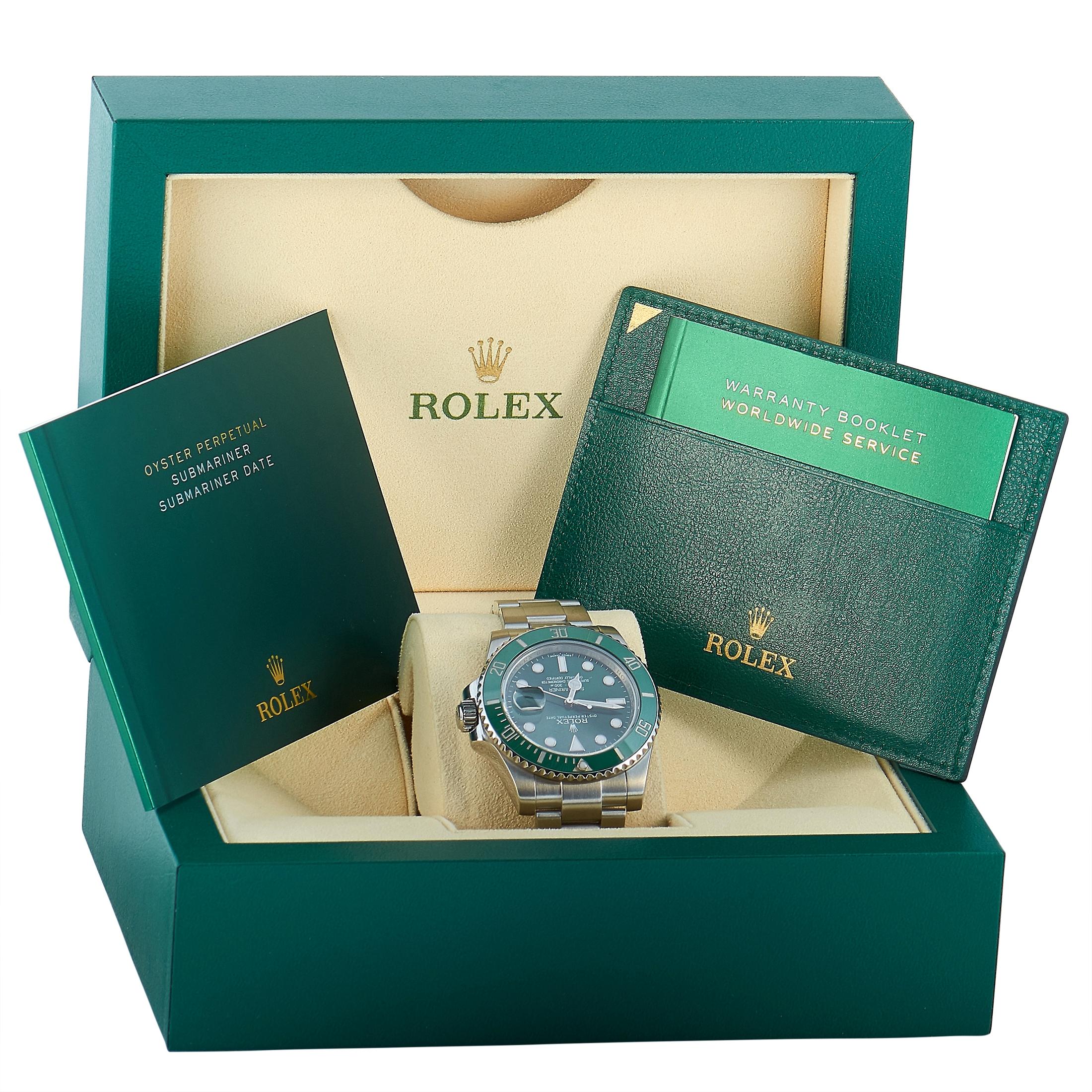 Rolex Submariner Date Watch 116610LV-0002 In Excellent Condition In Southampton, PA