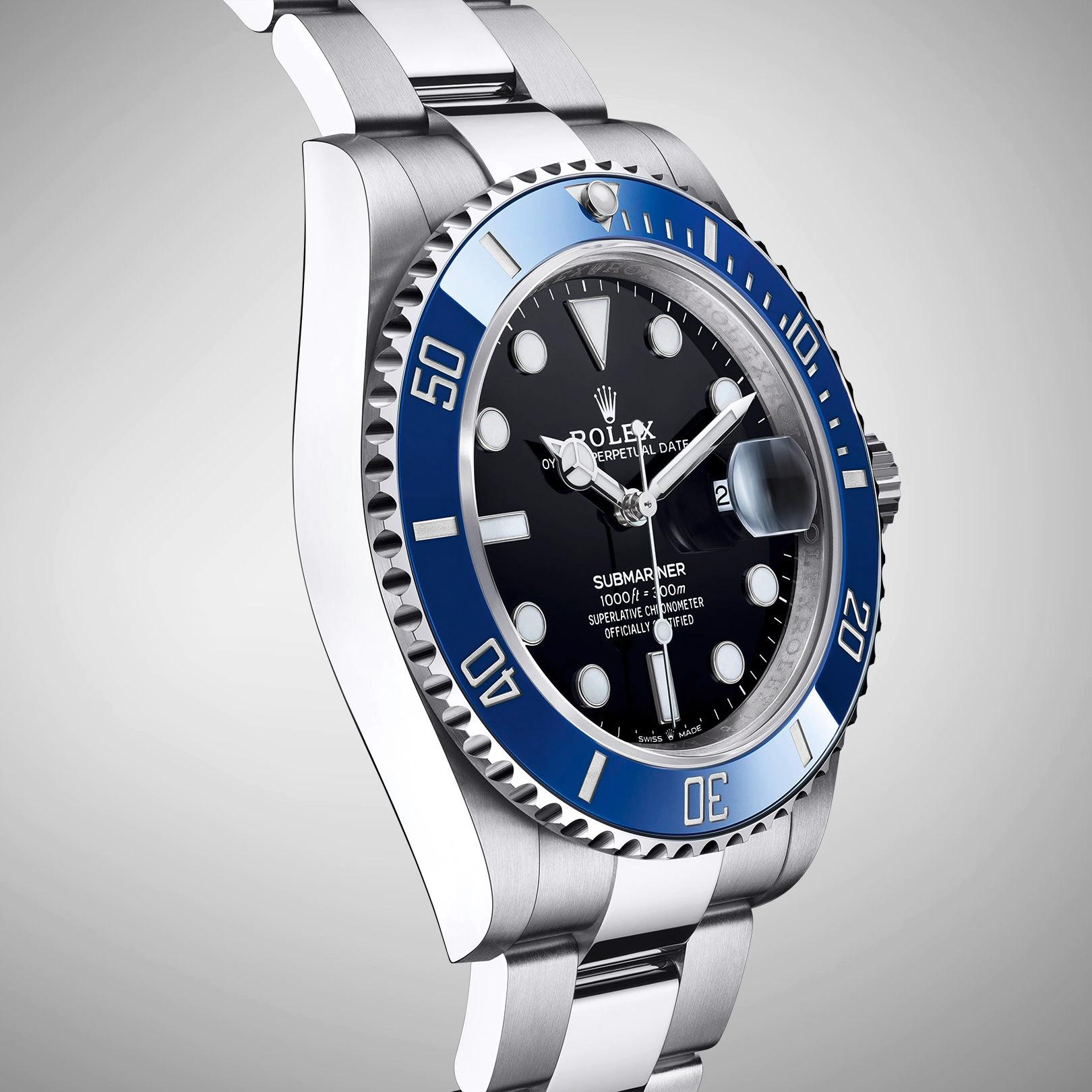 Montre Rolex Submariner Date, en or blanc, bleuberry, 126619lb, non portée, 2022, B+P Pour hommes en vente