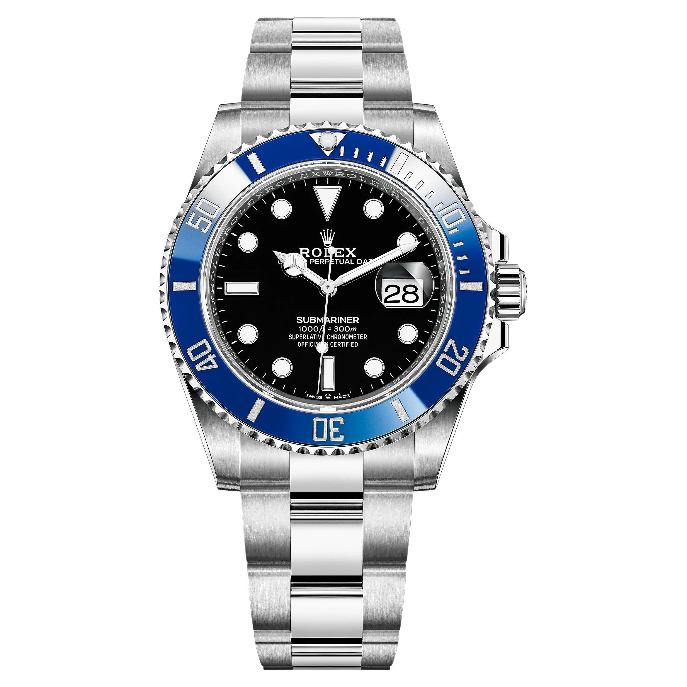 Montre Rolex Submariner Date, en or blanc, bleuberry, 126619lb, non portée, 2022, B+P en vente