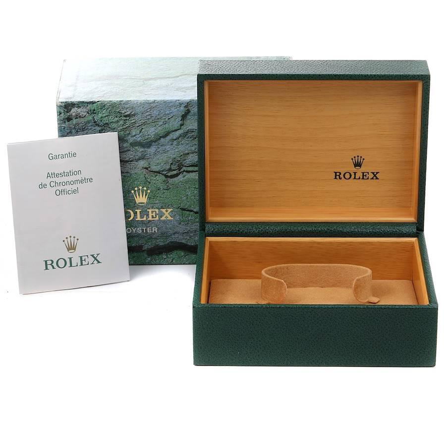 Rolex Submariner Flat 4 Green 50th Anniversary Watch 16610LV Box Papers For Sale 8
