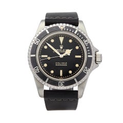 Retro Rolex Submariner Gilt Gloss Meters First Dial Pointed Crown Guards 5512