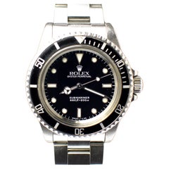 Retro Rolex Submariner Glossy Dial 5513 Steel Automatic Watch, 1985