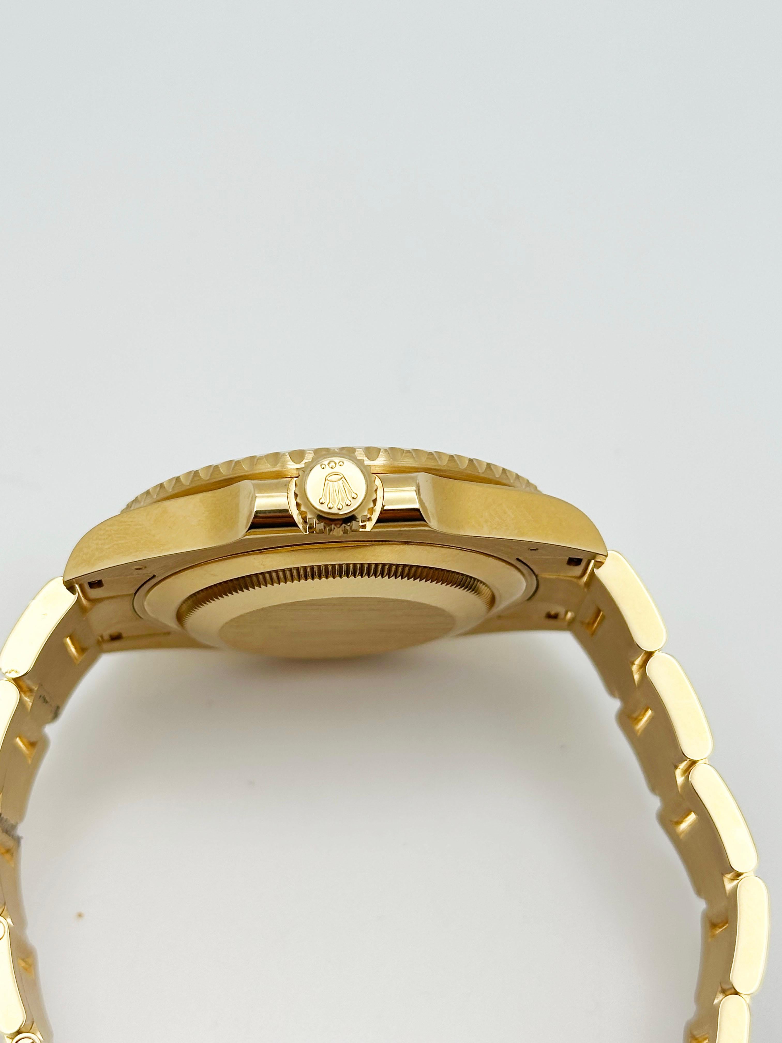 Rolex Submariner Gold 126618LN 41mm Schwarz Keramik 18K Gelbgold Box Papier 1