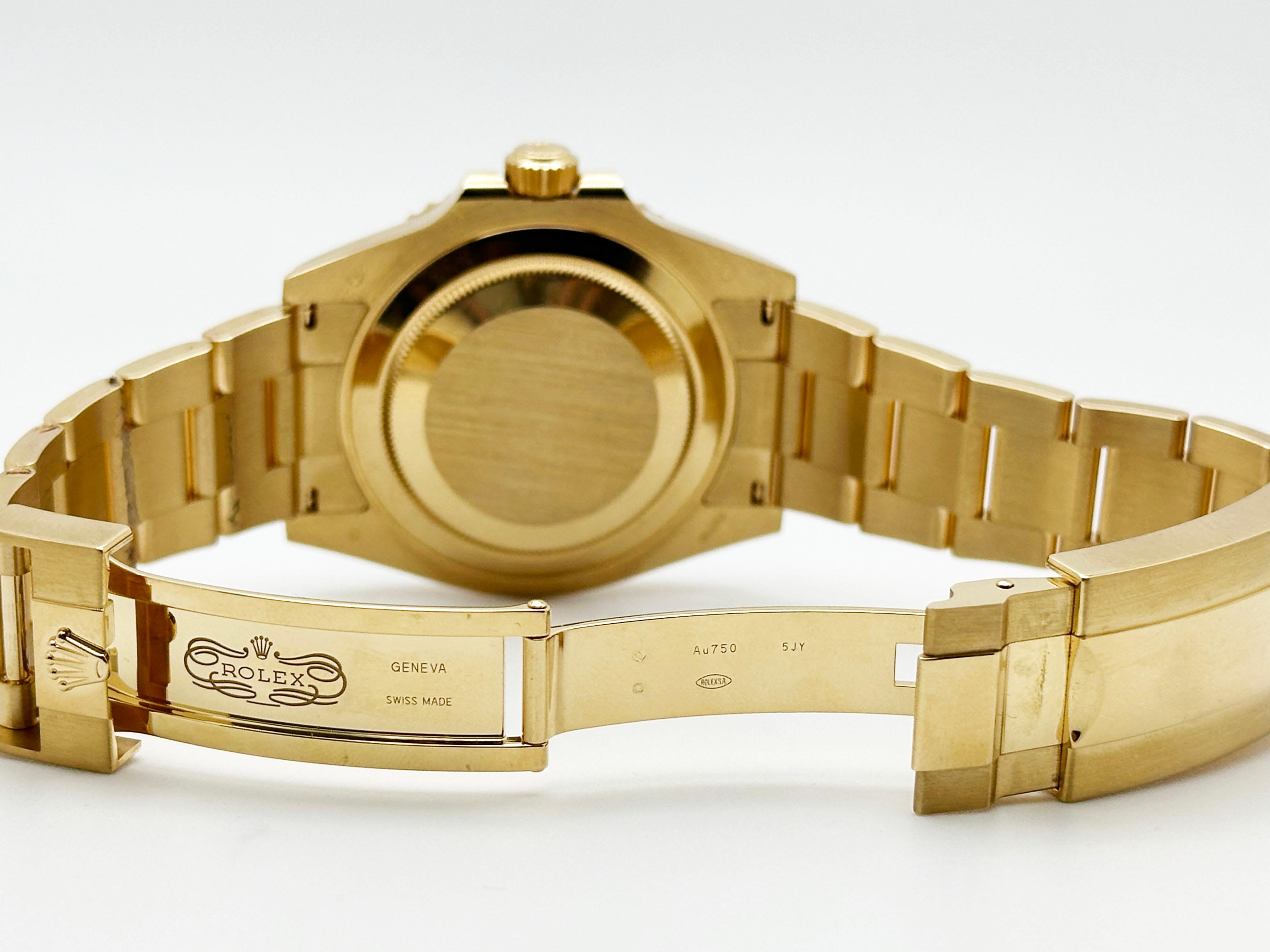 Rolex Submariner Gold 126618LN 41mm Schwarz Keramik 18K Gelbgold Box Papier 3