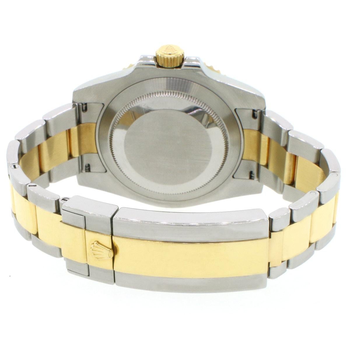 Rolex Submariner Gold/Steel Ceramic Bezel Black Dial Watch 116613 For Sale 1