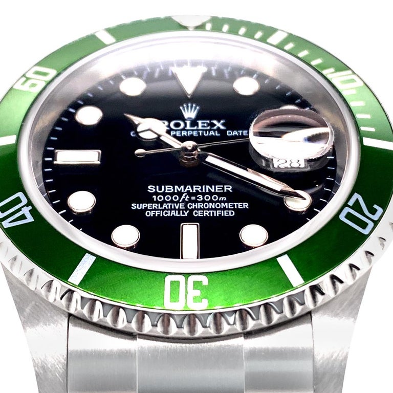 Rolex Submariner Green 50th Anniversary Edition M16610LV For Sale at 1stDibs