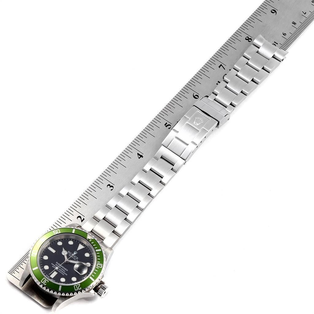 Rolex Submariner Green 50th Anniversary Flat 4 Men's Watch 16610LV 6