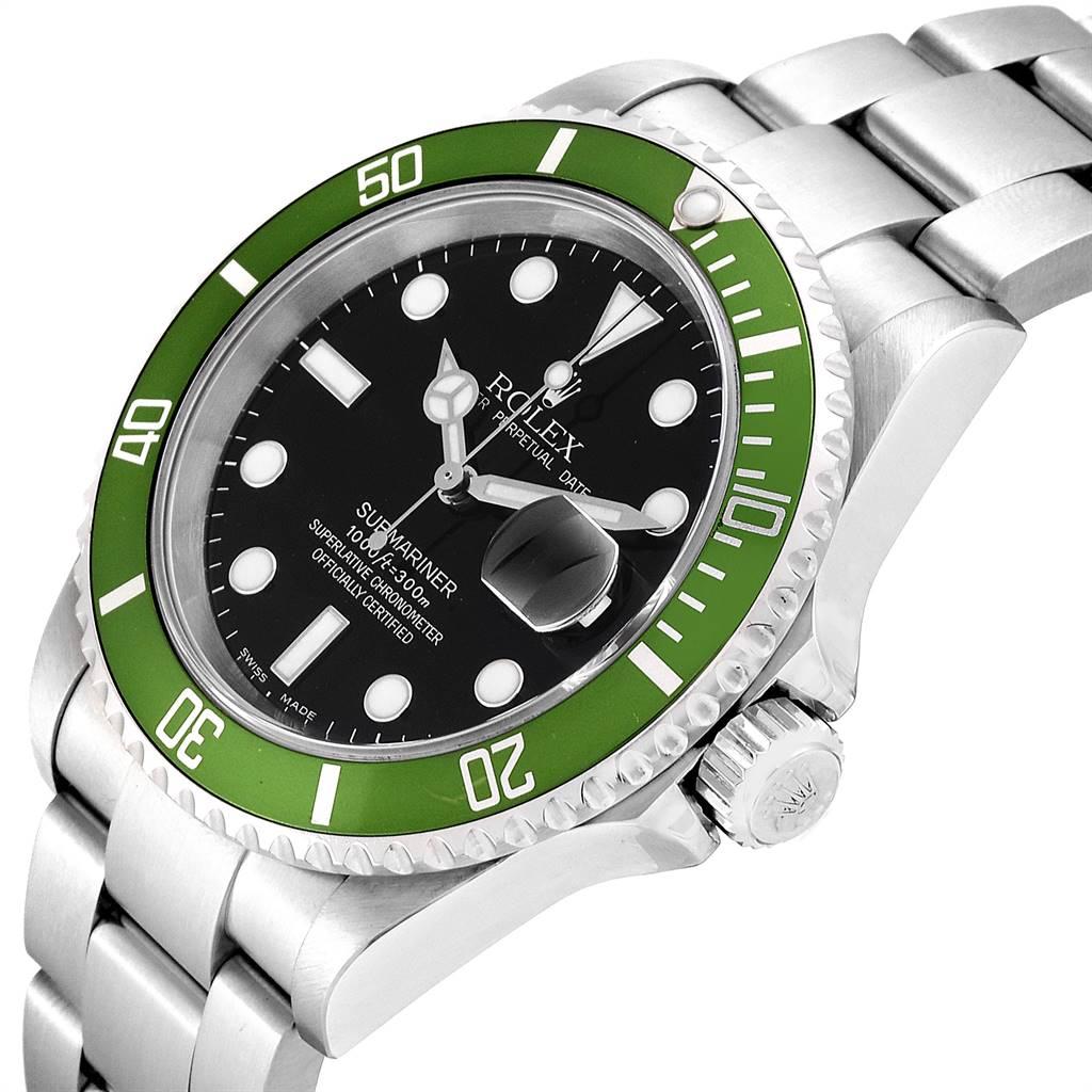 Rolex Submariner Green 50th Anniversary Flat 4 Men's Watch 16610LV 1