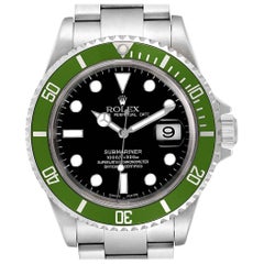 Rolex Submariner Green 50th Anniversary Flat 4 Men's Watch 16610LV