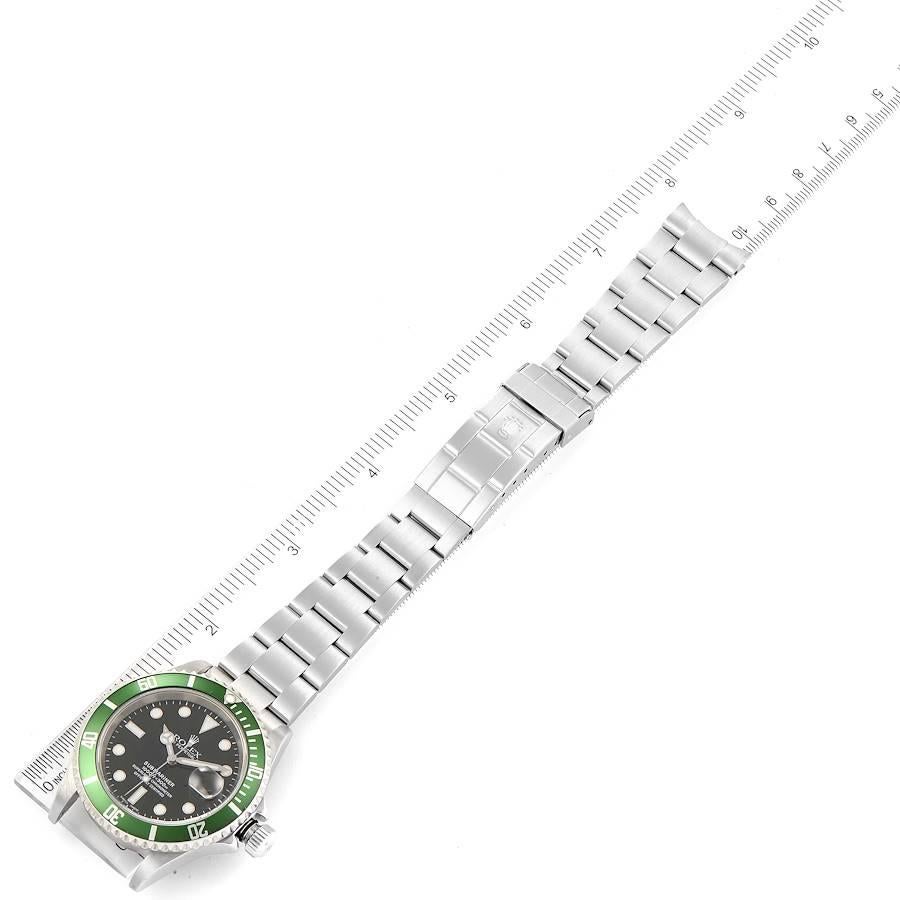 Rolex Submariner Verde 50° Anniversario  Orologio 16610LV in vendita 3