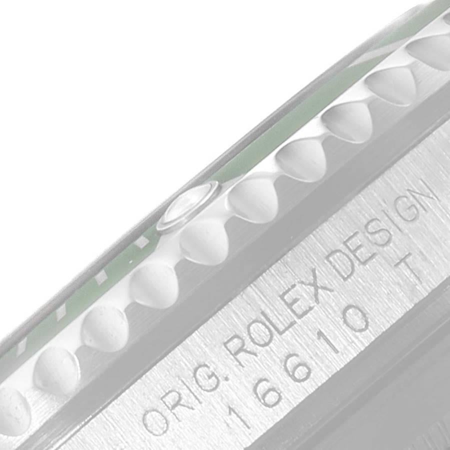 Rolex Montre Submariner verte plate 16610LV 50e anniversaire du 50e anniversaire en vente 1
