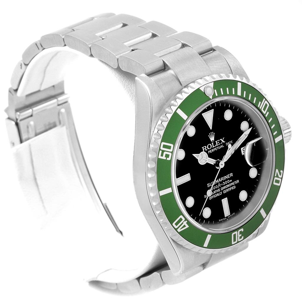 Rolex Submariner Green 50th Anniversary Kermit Watch 16610LV Unworn In Good Condition In Atlanta, GA