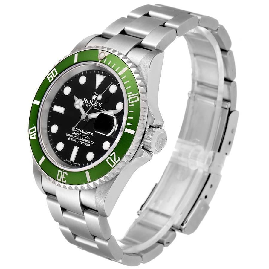 Rolex Submariner Green 50th Anniversary Men's Watch 16610LV Box Papers 1
