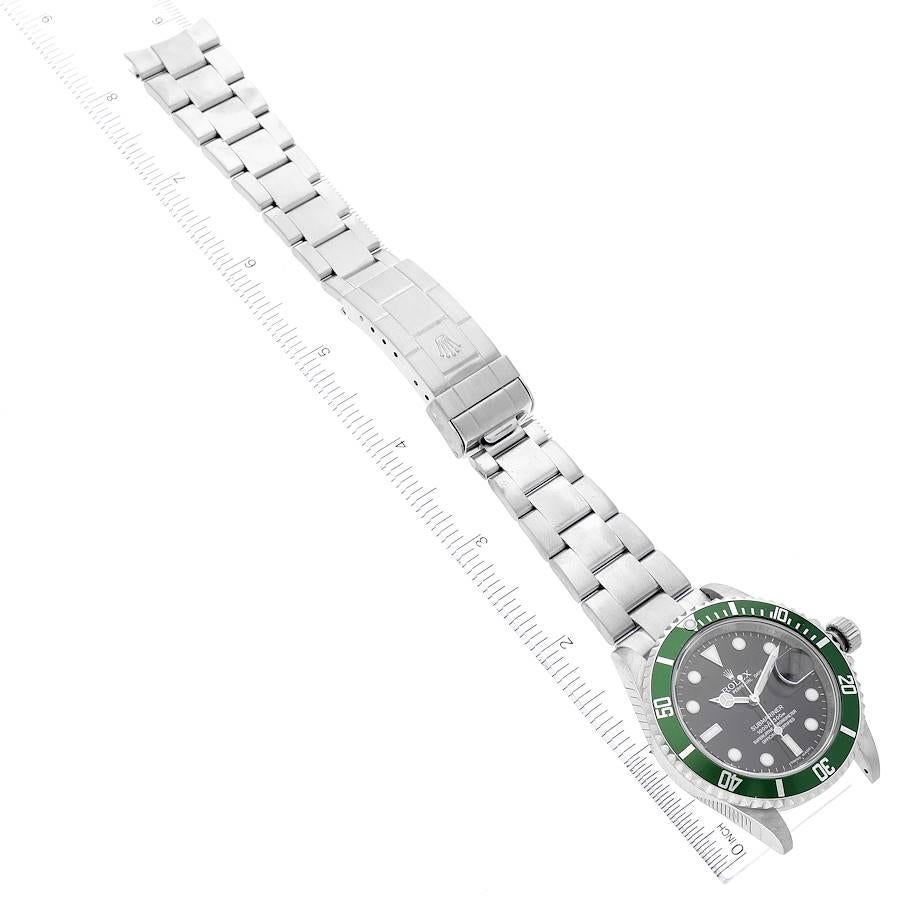 Rolex Submariner Green 50th Anniversary Steel Mens Watch 16610LV 3