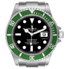Used Rolex Submariner Green 50th Anniversary Steel Mens Watch 16610LV