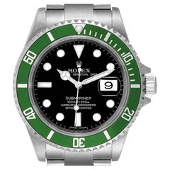 Rolex Submariner Green 50th Anniversary Steel Mens Watch 16610LV