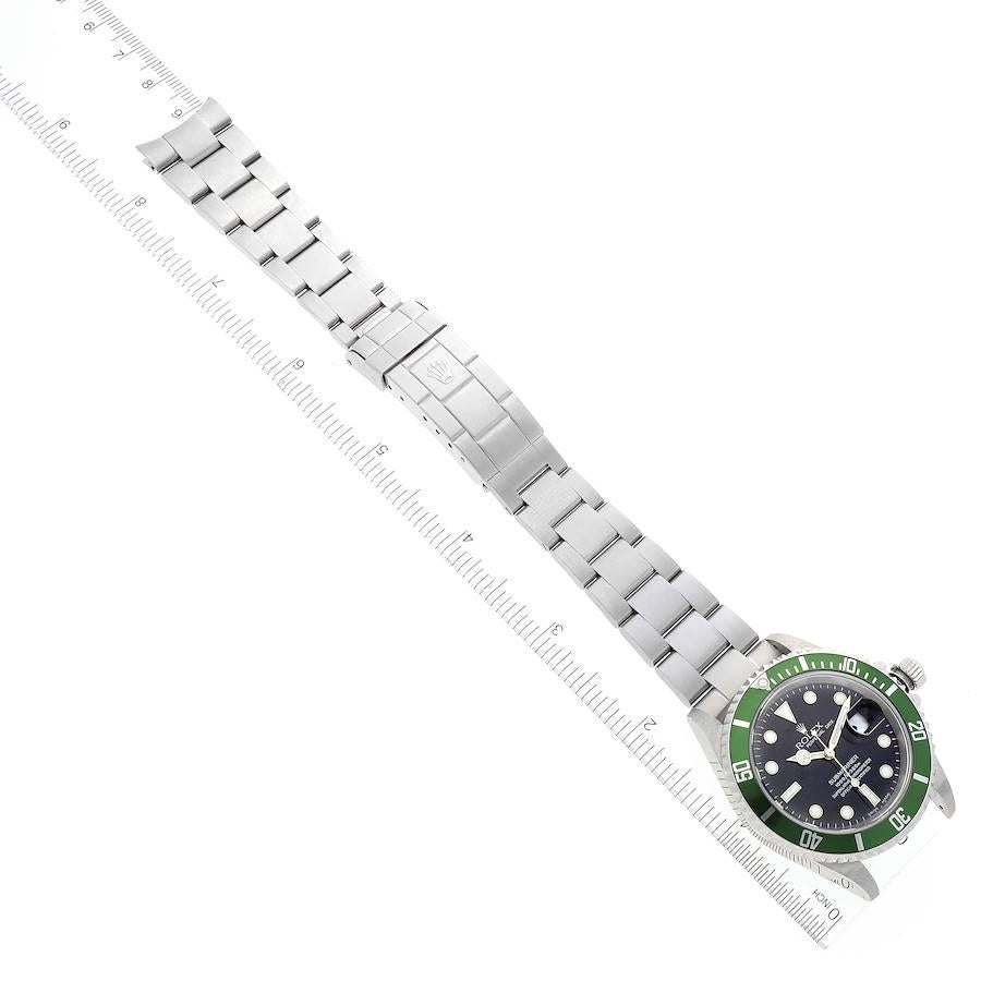 Rolex Submariner Green 50th Anniversary Steel Watch 16610LV Unworn NOS 6
