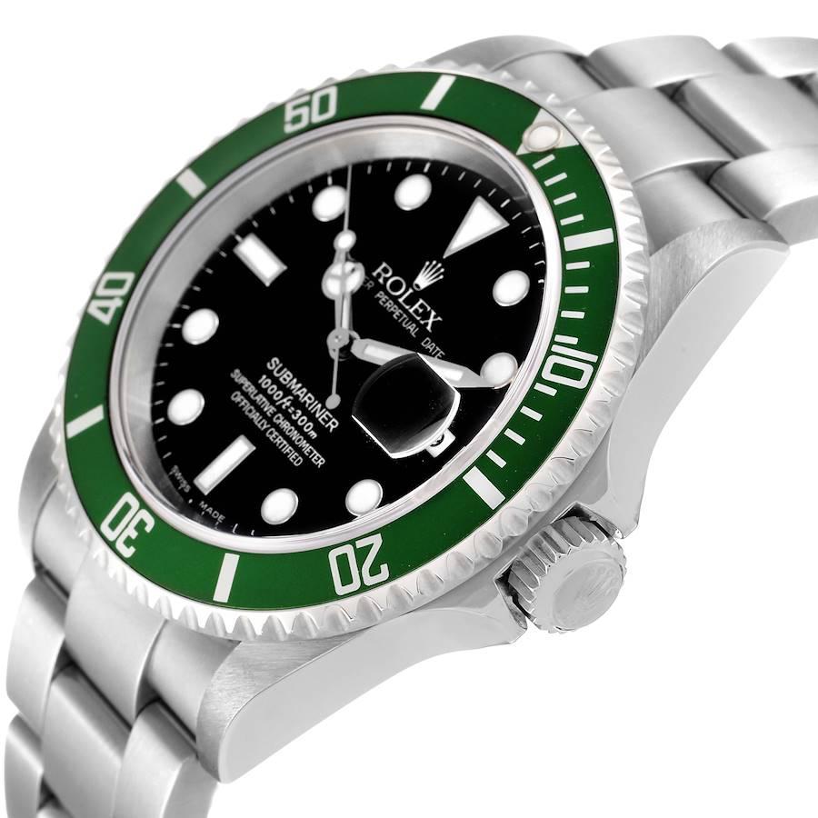 Rolex Submariner Green 50th Anniversary Steel Watch 16610LV Unworn NOS 1