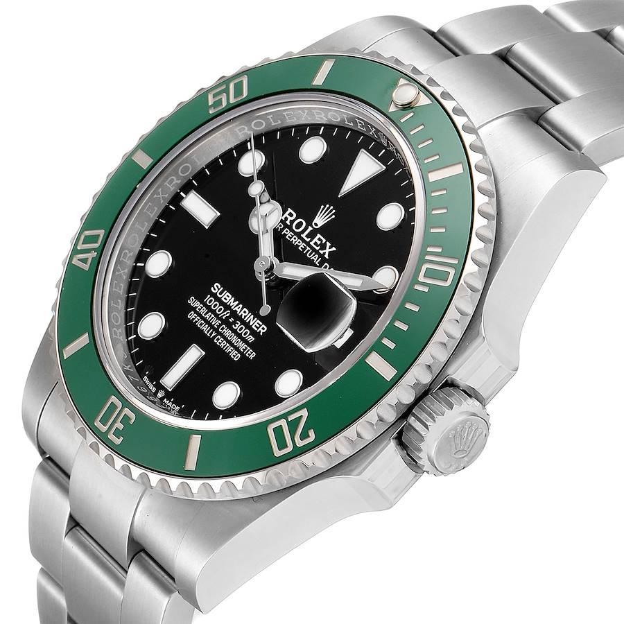 Rolex Submariner Green Kermit 41 Steel Men's Watch 126610LV Unworn For Sale 1