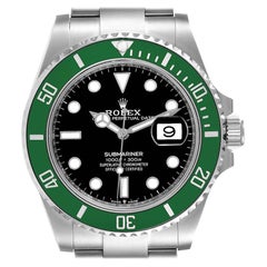 Rolex Submariner Green Kermit Cerachrom Mens Watch 126610LV Unworn