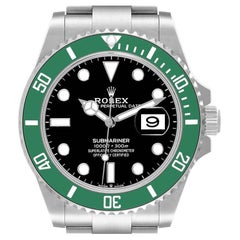 Rolex Submariner Green Kermit Cerachrom Mens Watch 126610LV Unworn