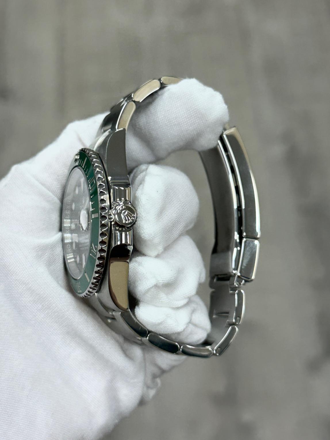 Rolex Submariner Hulk 116610LV Ceramic Green Bezel Green Dial Steel Box Paper For Sale 6