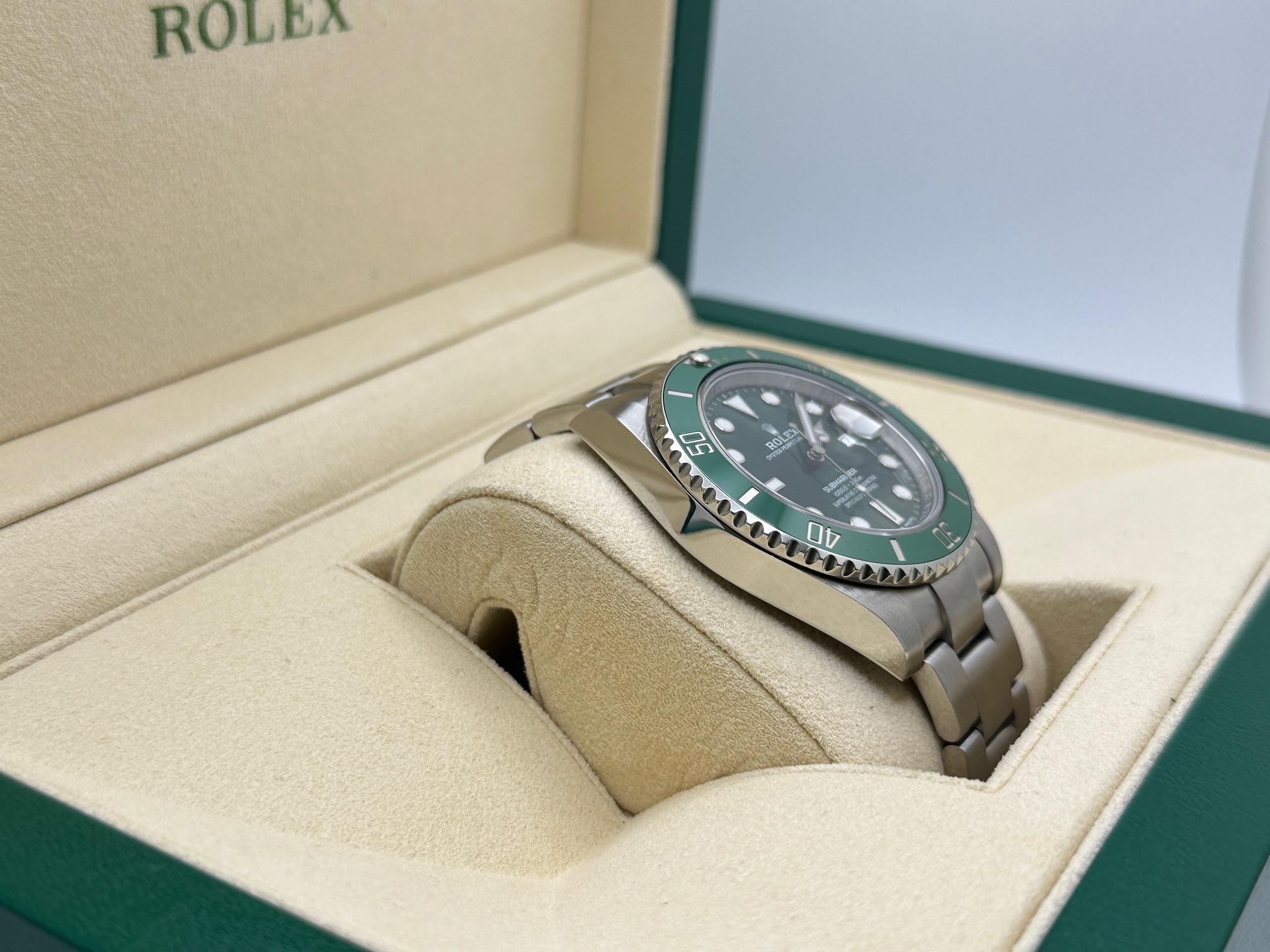 Rolex Submariner Hulk 116610LV Ceramic Green Bezel Green Dial Steel Box Paper For Sale 1