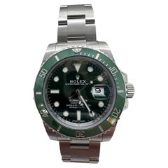 Retro Rolex Submariner Hulk 116610LV Green Ceramic Bezel Watch Box Papers