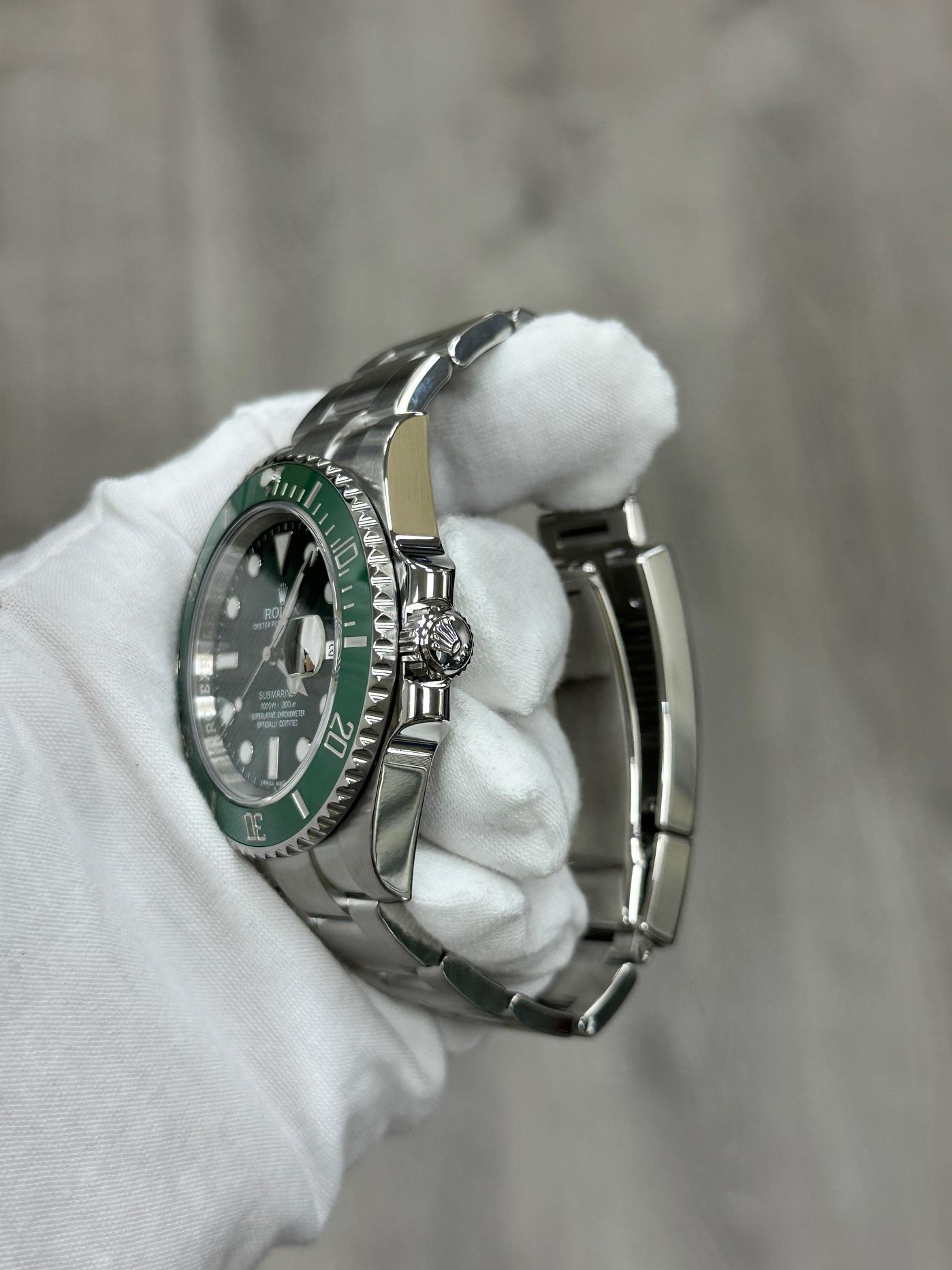 Rolex Submariner Hulk 116610V Green Bezel Green Dial Stainless Steel Box Paper For Sale 5