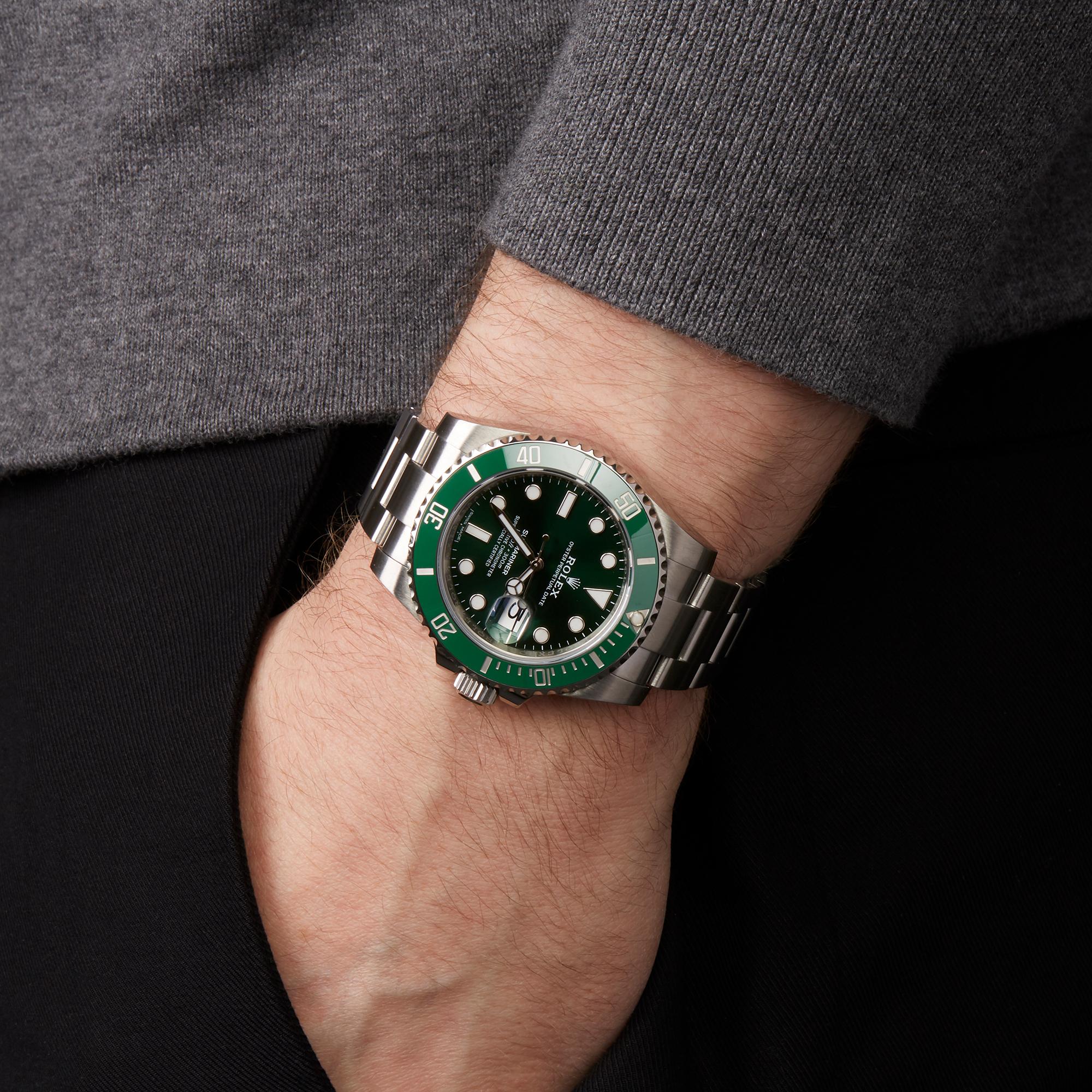 rolex hulk wrist
