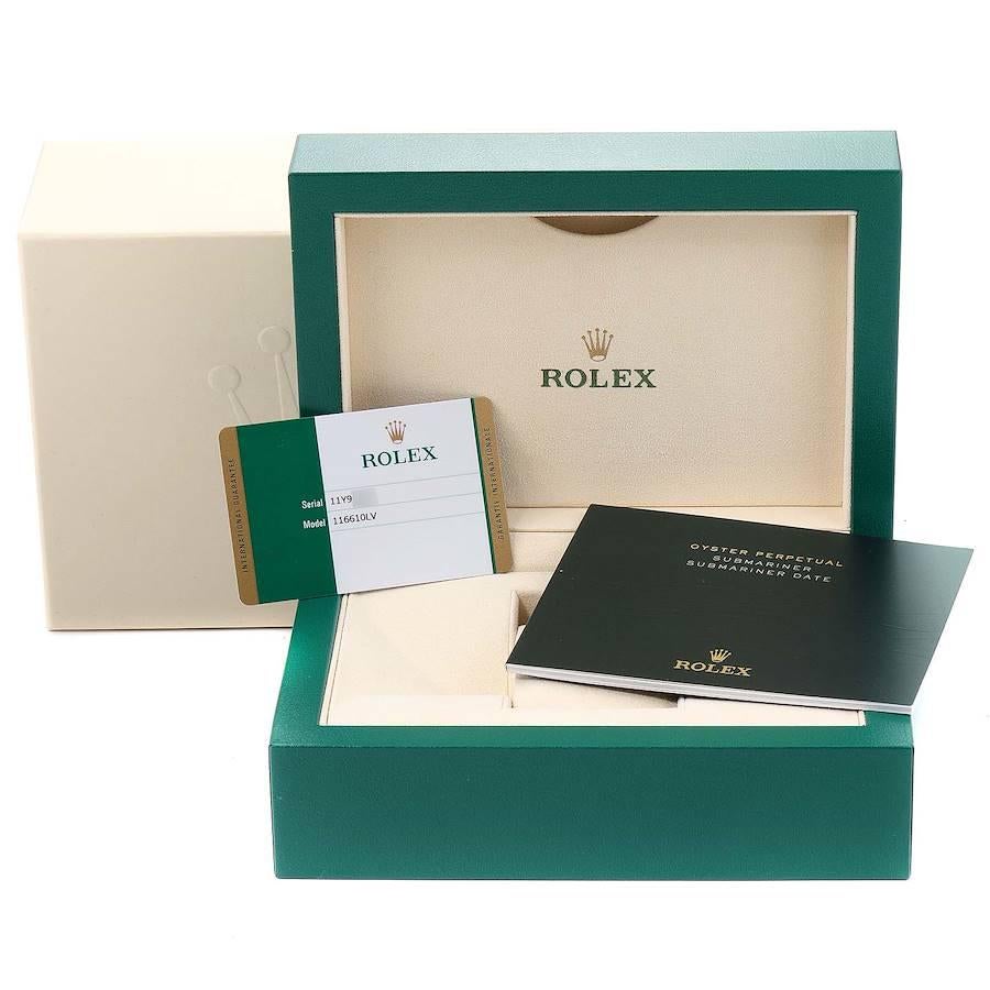 Rolex Submariner Hulk Green Dial Bezel Men’s Watch 116610LV Box Card 2