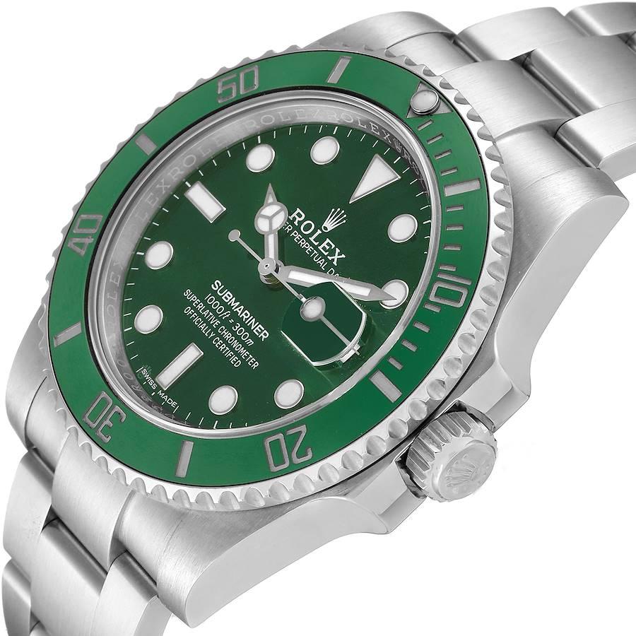 Rolex Submariner Hulk Green Dial Bezel Steel Mens Watch 116610 For Sale 1