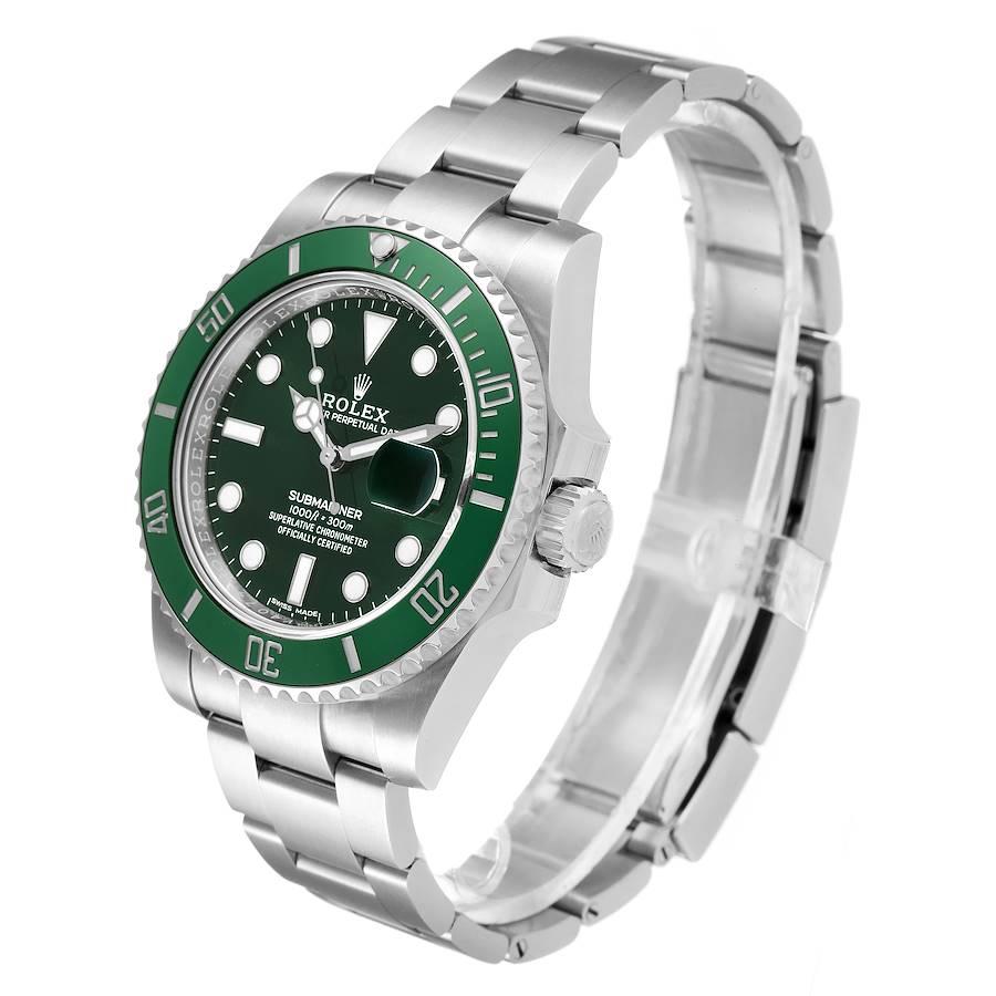 Men's Rolex Submariner Hulk Green Dial Bezel Steel Mens Watch 116610 Unworn For Sale