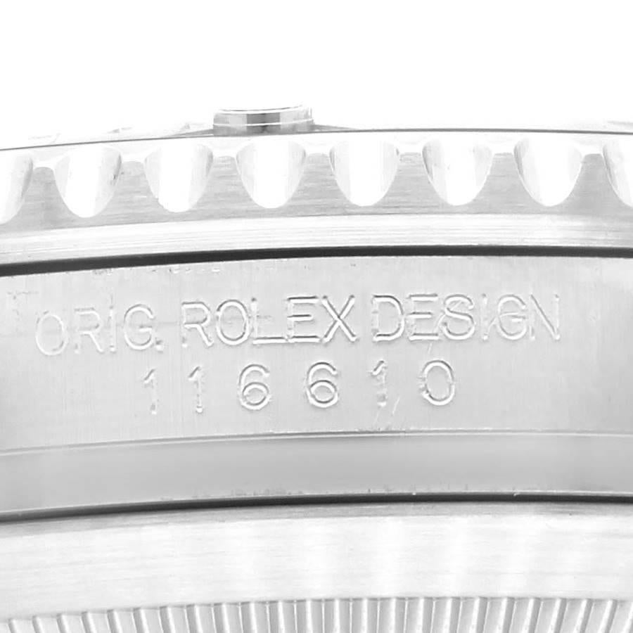Rolex Submariner Hulk Grüne Stahl-Herrenuhr mit Zifferblatt Lünette 116610LV Box Card im Angebot 1