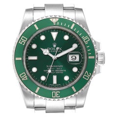 Rolex Submariner Hulk Green Dial Bezel Steel Men’s Watch 116610LV Box Card