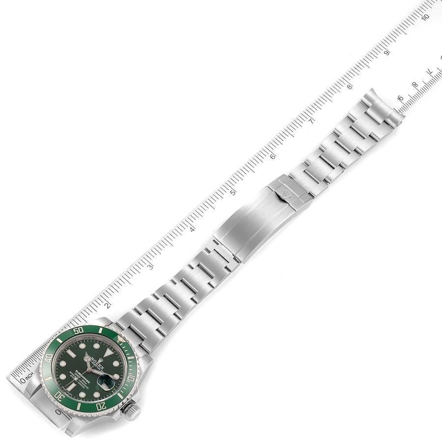 Rolex Submariner Hulk Green Dial Bezel Steel Mens Watch 116610LV For Sale 6