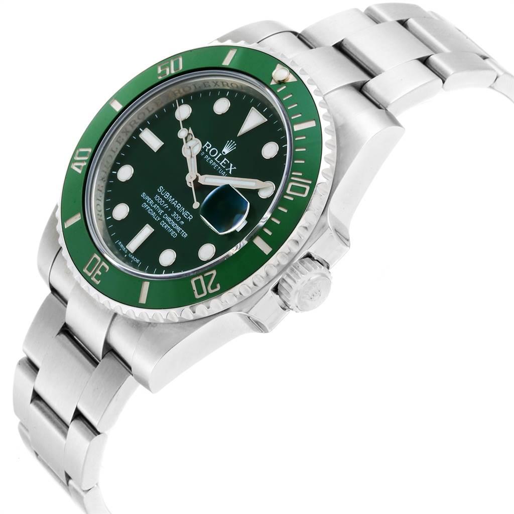 Rolex Submariner Hulk Green Dial Bezel Steel Men's Watch 116610LV 1