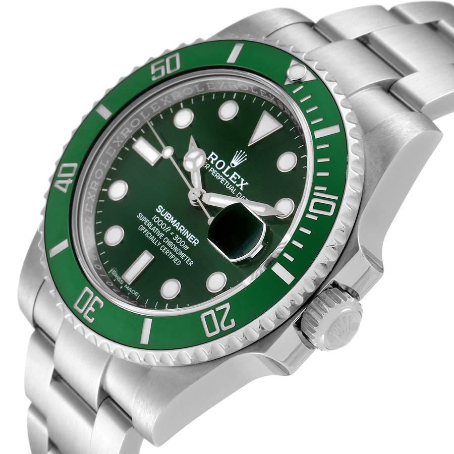Rolex Submariner Hulk Green Dial Bezel Steel Mens Watch 116610LV For Sale 1