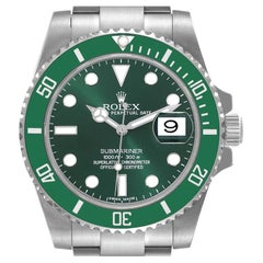 Used Rolex Submariner Hulk Green Dial Bezel Steel Mens Watch 116610LV