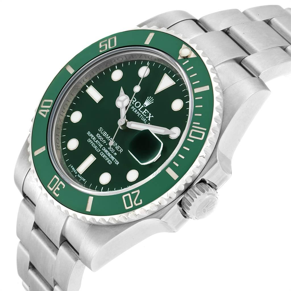 Rolex Submariner Hulk Green Dial Bezel Steel Steel Men's Watch 116610LV 1