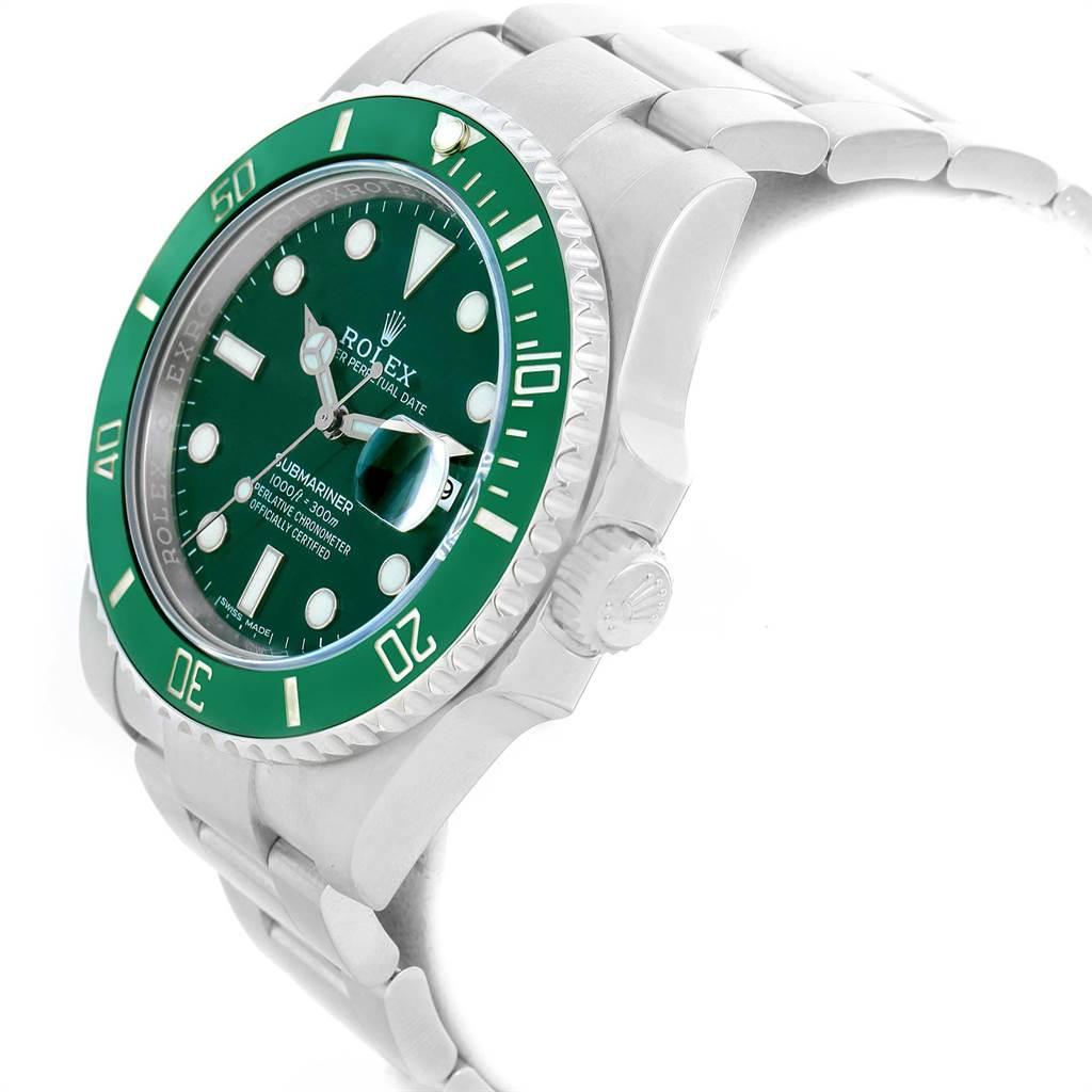 Rolex Submariner Hulk Green Dial Bezel Steel Watch 116610LV In Excellent Condition For Sale In Atlanta, GA