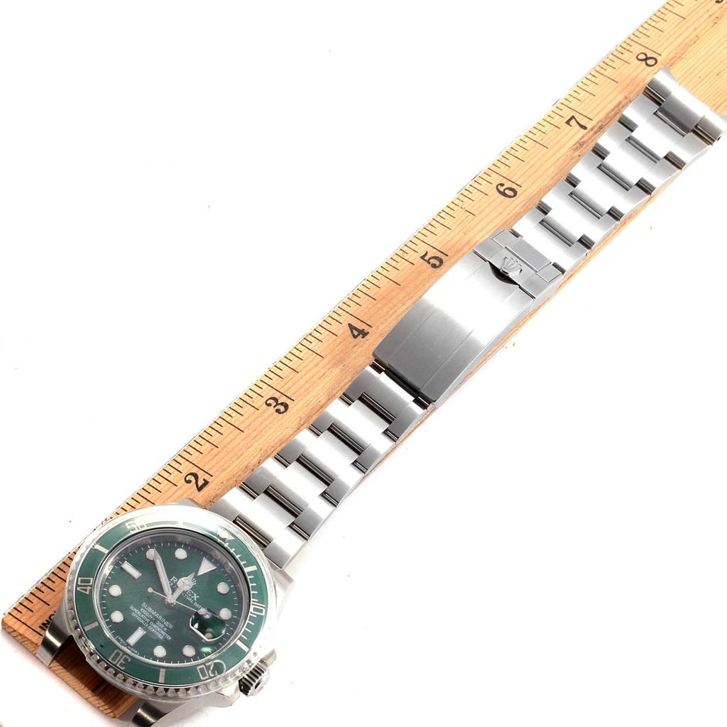 Rolex Submariner Hulk Green Dial Bezel Watch 116610LV Box Card For Sale 6