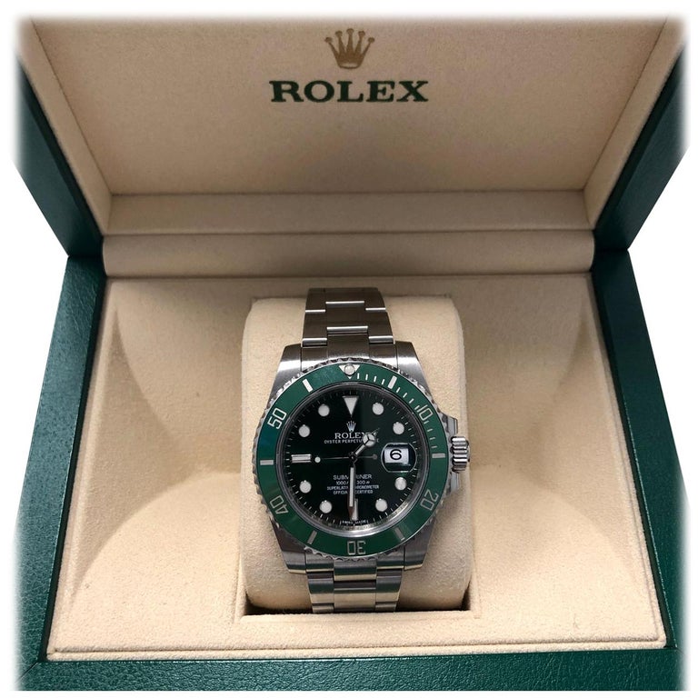 Rolex Submariner Hulk Green Dial Bezel Watch 116610LV For Sale at 1stDibs rolex for sale