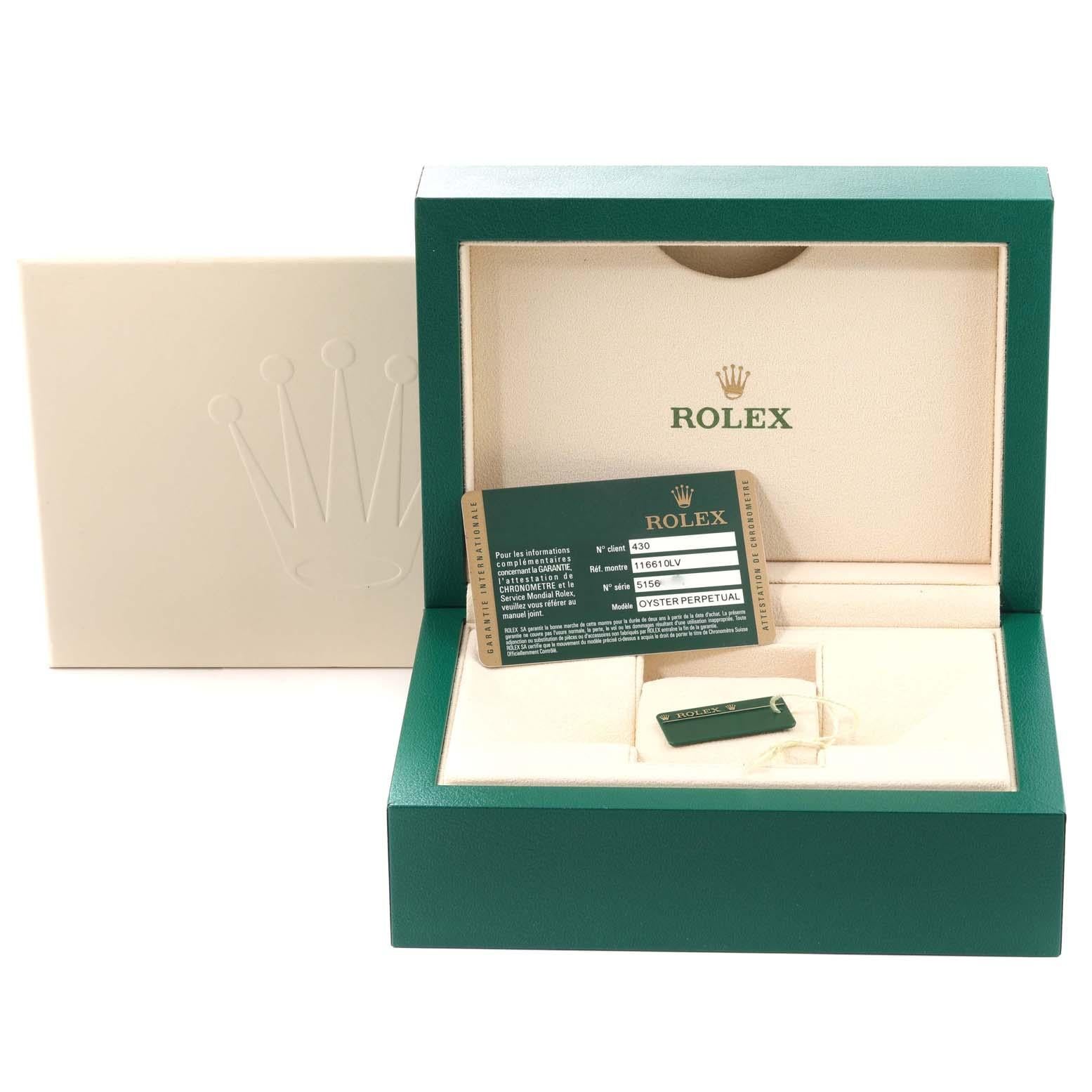 Rolex Submariner Hulk Green Dial Steel Mens Watch 116610LV Box Card 8