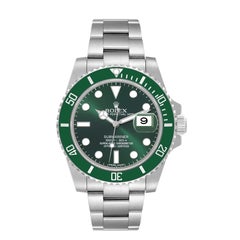 Rolex Submariner Hulk Green Dial Steel Mens Watch 116610LV Box Card