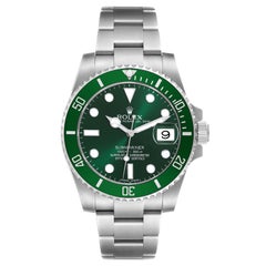 Rolex Submariner Hulk Green Dial Steel Mens Watch 116610LV Box Card