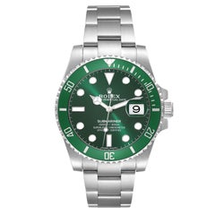 Rolex Submariner Hulk Green Dial Steel Mens Watch 116610LV Box Card