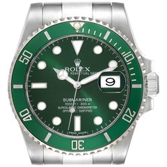 Rolex Submariner Hulk Green Dial Steel Mens Watch 116610LV Boîte Card